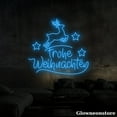thumbnail image 4 of Glowneon Frohe Weihnachten Neon Sign, Merry Christmas LED Sign, Reindeer Neon Light, 4 of 5