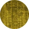 thumbnail image 1 of Ahgly Company Indoor Round Oriental Yellow Industrial Area Rugs, 7' Round, 1 of 4