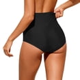 thumbnail image 5 of Women High Waisted Swimsuit Bikini Bottoms - Swim Bottom Full Coverage Bathing Suit with Pockets 2026 Black M, 5 of 5