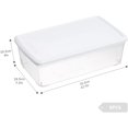 thumbnail image 2 of 8 PCS Plastic Shoe Boxes Clear Stackable Storage Bins with Lids See-Through Rectangular Storage Boxes Durable Lidded Shoe Boxes for Home and Art Supplies (White), 2 of 4
