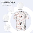 thumbnail image 3 of Hirioo Heart Panda for Men's Baseball T-shirt Shirts Short Sleeve Casual Summer Button Stretch T Shirts,Size S-4XL-3X-Large, 3 of 7