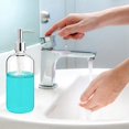 thumbnail image 3 of Soap Dispenser Clear Glass Soap Dispenser with Pump 16 Oz Refillable Liquid Hand Soap Di ma2719, 3 of 7