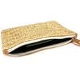 thumbnail image 2 of LinYooLi Natural Straw Boho Purse Zipper Wristlet Wallet Handwoven Beach Clutch Bag, 2 of 7