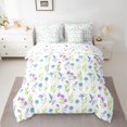 thumbnail image 2 of Castle Fairy Chic Floral Twin Bedding Sets,Spring Garden Flower Bedding Comforter Set, 2 of 8