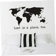 thumbnail image 4 of IFANLANDOR 1Set World Map Wall Decal PVC Waterproof Map Poster Wall Decor for Living Room, 4 of 8