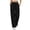 RYE1-Black, variant on Brqkzdu Linen Capri Pants for Women Summer Elastic Waisted Drawstring Casual Cargo Pant Loose Comfy Quick Dry Hiking Cropped Pant with Utility Pockets