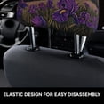 thumbnail image 6 of Headrest Covers for Cars Accessories Interior for Women Men 2Pcs - Starry Night Purple Irises Head Rest Cover for Car Decorations, Car Headrest Cover for Car Decor Interior, 6 of 8