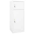 thumbnail image 1 of vidaXL Saddle Cabinet White 53x53x140 cm Steel, 1 of 5