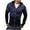 Dark Blue, variant on Men's Camouflage Patchwork Zip Up Hoodies Casual Long Sleeve Hooded Sweatshirt Jacket with Pockets