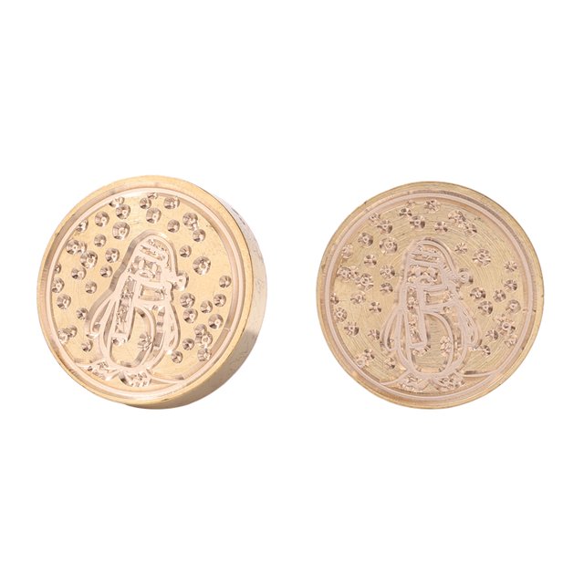 Cuadros Decorativos Cabezal de sello de laca de fuego de latón sin mango Cabezal de sello de sellado de cera (SD003) Sywqhk Nuevos Originales