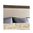 thumbnail image 3 of Benjara Platform Style Queen Bed with Padded Headboard and Nailhead Trim, Brown, 3 of 3