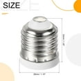 thumbnail image 2 of Convertidor de Base de Lámpara Uxcell E26 E27 a E12 Adaptador de Enchufe de Luz 6 Paquetes, 2 of 5