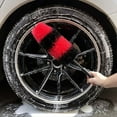 thumbnail image 3 of Car Wheel Cleaning Brush Set, Tire Rim Cleaning Brushes with Handle, Automotive Wheel Hub Brush for Car Detailing, Durable Wash Tools for Car Care and Maintenance, 3 of 9