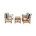 thumbnail image 3 of Safavieh 4 Piece Acacia Wood Outdoor Patio Bar Set, Natural/Beige, 3 of 3