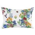 thumbnail image 2 of Watercolor Botanical Throw Pillow Cover,Colorful Birds Leaves Seasonal Printed Rectangle Decorative Pillow Case Protector Soft Cushion Cover Lumbar Pillowcase for Couch Sofa Bedroom Decor 16x24 Inch, 2 of 8