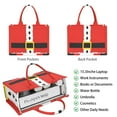 thumbnail image 2 of Large Capacity Tote Bag,Red Christmas Santa Costume Pattern Handbag Fashion Luxury Tote Bag,15.7"x13"x 5.1" Inches,Laptop Compatible, 2 of 6