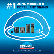 Thermacell E-ZoneGuard Patio + Rechargeable Mosquito Repeller + Fast Charging Dock with 36-Hr Refill and 6.5-Hr Battery