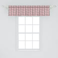 thumbnail image 2 of Ambesonne Casino Window Valance, Playing Cards, 54" X 12", Scarlet Black, 2 of 3