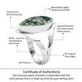 thumbnail image 6 of Natural Moss Agate Women Jewelry 925 Sterling Silver Ring, 6 of 10