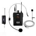 thumbnail image 1 of Sistema de micrófono inalámbrico Pyle UHF con auriculares y Lavalier, 1 of 9