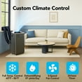 thumbnail image 4 of Whynter Nex Inverter Portable Air Conditioner Dual Hose Cooling, 500 Sq Ft Efficiency 12000 Btu (10000 Btu Sacc) Arc-1280MX, 4 of 8