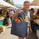 thumbnail image 3 of Bolsa de supermercado plegable y reutilizable | Tela Oxford impermeable | Bolsa de compras de gran capacidad de 40 l con asas reforzadas para viajes y playa, 3 of 6