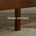 thumbnail image 4 of LIFEMENT Full Classic Wood Platform Bed Frame, Solid Wood, No Box Spring Needed, Easy Assembly, Minimalist Modern Design, Under Bed Storage, Cherry, 4 of 10