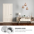 thumbnail image 3 of ADDHAT 2Ud Redondos Para Puertas En Inoxidable Plata Para Muebles Y Gabinetes, 3 of 8