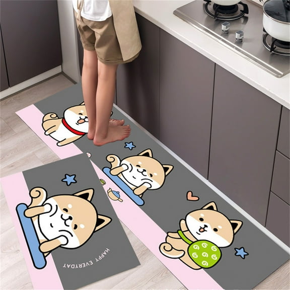 Super Absorbent Floor Kitchen Mat Entrance Doormat Living Room Bedroom Carpet Anti-Slip Bathroom Foot Mat Home Kitchen Rug Set