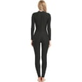 thumbnail image 5 of Adult High Neck Zip Unitard Full Body Leotard Bodycon Jumpsuit for Women, 5 of 8