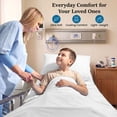 thumbnail image 4 of Hospital Bed Sheet Set – 100% Microfiber, 3 Piece Bedding Set (1 Flat Sheet, 1 Fitted Sheet, 1 Pillowcase) – Size 36 x 80 Inch Hospital Bed with 8 Inch Deep Pocket – White Solid, 4 of 8