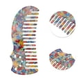 thumbnail image 2 of Unique Bargains 1 Pc Cute Cat Marble Hair Comb Colorful Acetate Sheet, 2 of 5