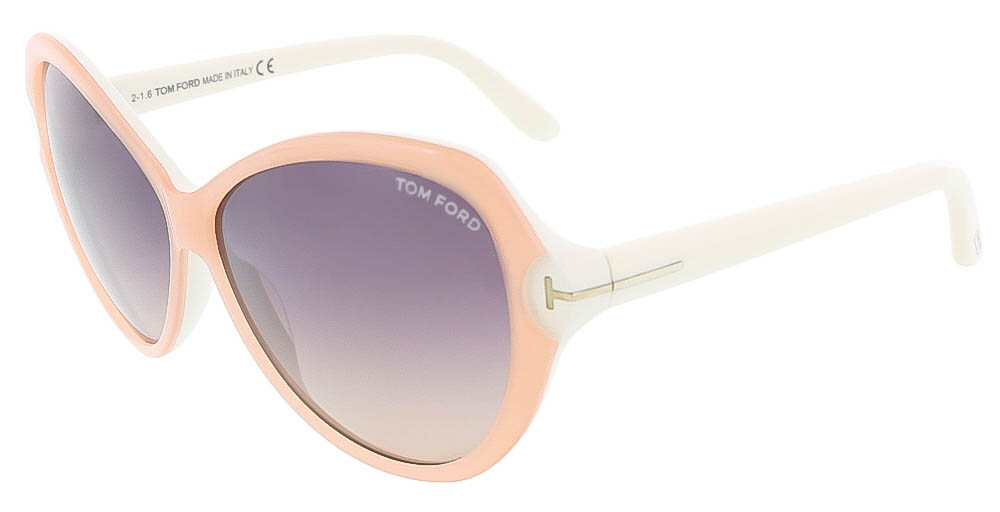 Tom Ford FT0326/S 74B VALENTINA Light Peach/White Butterfly sunglasses -  