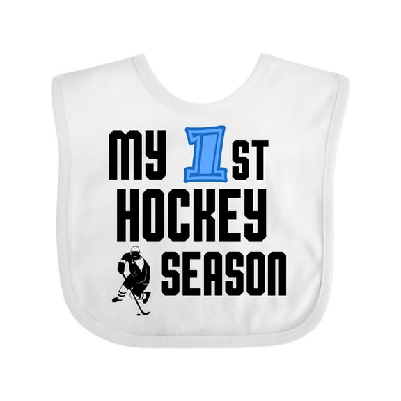 Inktastic My 1st Hockey Season Boys Baby Bib