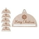 thumbnail image 2 of 6x adorno navideño de macramé, decoración navideña, artesanías de madera, bricolaje, semicírculo, colgante de pared, decoración navideña, 2 of 9