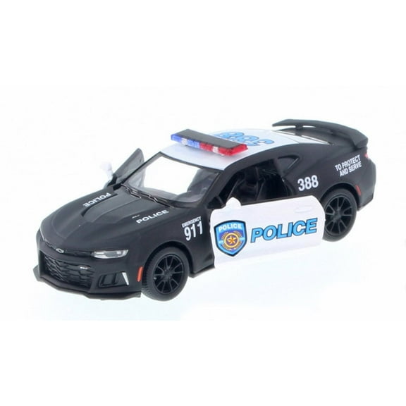 2017 Chevrolet Camaro ZL1 Police Car Hard Top, Black & White - Kinsmart 5399DPR - 1/38 Scale Diecast Model Toy Car (Brand New but NO BOX)