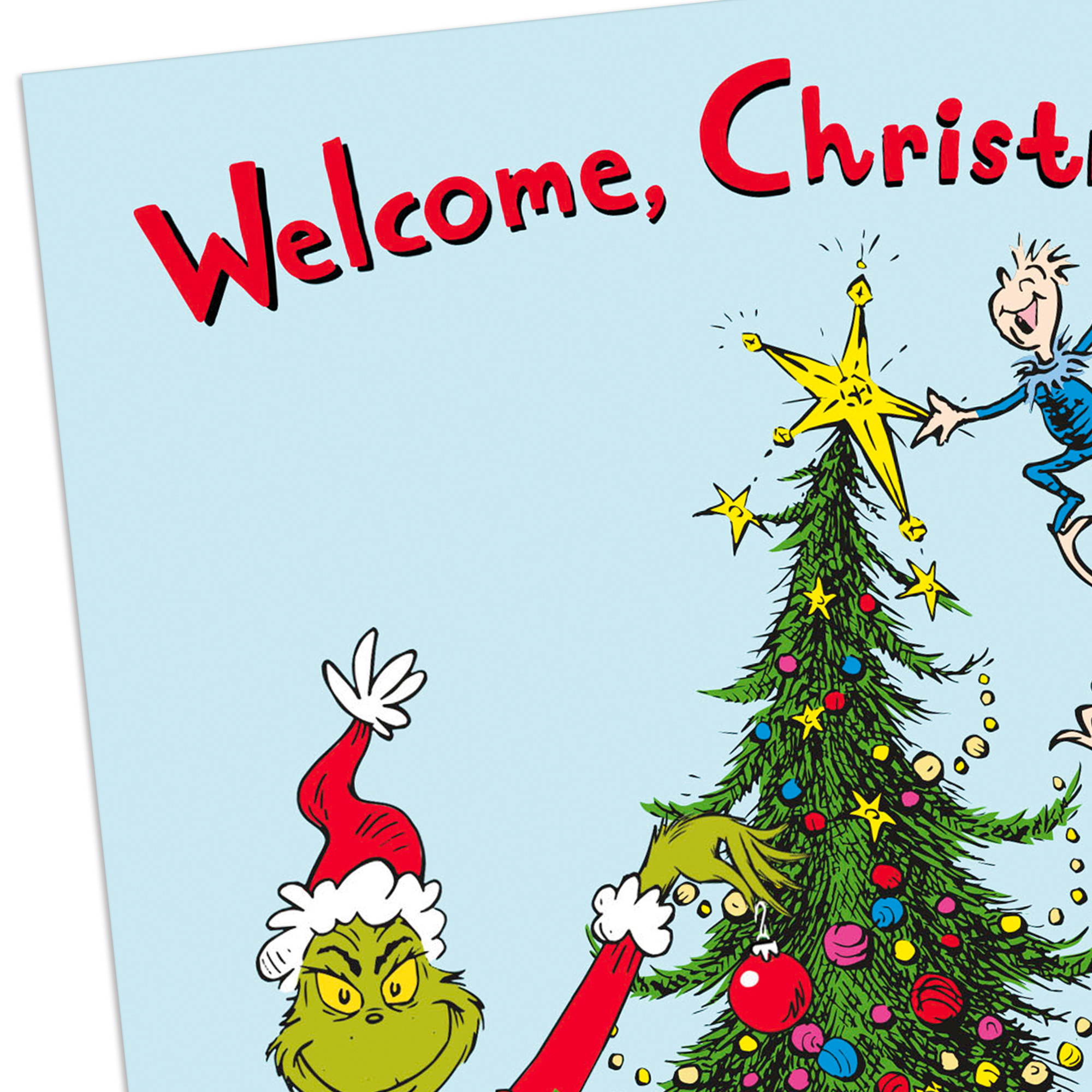 Hallmark Dr. Seuss's How the Grinch Stole Christmas! Christmas Cards (Who-Ville Tree and Tiny Whos), Pack of 10