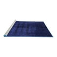 thumbnail image 2 of Ahgly Company Machine Washable Indoor Rectangle Abstract Blue Modern Area Rugs, 6' x 9', 2 of 4