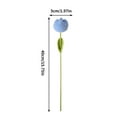 thumbnail image 5 of 4pc Njoeus Blue Tulips Artificial Flowers - Hand Woven Flower Bouquets - Crochet Tulip Flowers - Flowers Artificial Handmade - Artificial Flowers in Vase for Tabletop, 15.75 Inch, 5 of 5