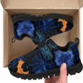 thumbnail image 7 of Pointodoor Bat Sneakers for Boys Size 1.5 Knitted Mesh Sports Shoes with Blue Cobweb Print Kids Halloween Jogging Athletic Walking Shoes Lightweight with Adjustable Strap, 7 of 7