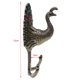 thumbnail image 4 of Gancho de cabeza doble del pavo real 1 Par Gancho de Ropa de Toalla de Pared de Doble Pavo de Metal Aleación de Zinc Color de Bronce/Cobre/Plata/Oro Magideal Gancho de cabeza doble del pavo real, 4 of 6