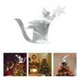 thumbnail image 6 of Rzdlizj Cute Cat Star Christmas Tree Topper - Adorable Iron Art Decoration For Doxie Lovers, 27X20Cm, 6 of 8