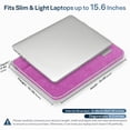 thumbnail image 4 of Aisboks 13-15'' Laptop Case for MacBook Pro 16 Laptops,Fuchsia Slim & Lightweight 15.6'' Laptop Sleeve with Soft Padded Lining, Stylish Computer Carrying Bag for Women, 4 of 8
