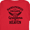 thumbnail image 4 of Inktastic Handpicked for Earth By My Grandma in Heaven Angel Wings Boys or Girls Long Sleeve Toddler T-Shirt, 4 of 5