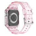 thumbnail image 5 of Compatible with Apple Watch Series 10 42mm Band with Case, Transparent TPU Sport Strap with Metal Buckle, Anti-Yellowing Scratch-Resistant, Breathable Design, Gift for Men Women, Glitter Pink, 5 of 5