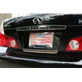 thumbnail image 3 of LFPartS Stainless Steel Polished Mirror License Plate Frame N (Thin Reflective Blue Line), 3 of 3