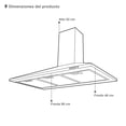 thumbnail image 2 of Combo Parrilla de Acero Inoxidable SUPRA ALBEROBELLO 6 Quemadores Campana Extractora 90 cm, 2 of 6