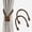 Ivory Beige Champagne, variant on Deco Window Set of 2 Magnetic Curtain Tieback Designer Twisted Rope Tie Back for Draperies Home Office & Outdoor (Tol Brown)