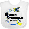 thumbnail image 3 of Inktastic Down Syndrome Awareness with Butterfly and Ribbon Boys or Girls Baby Bib, 3 of 4
