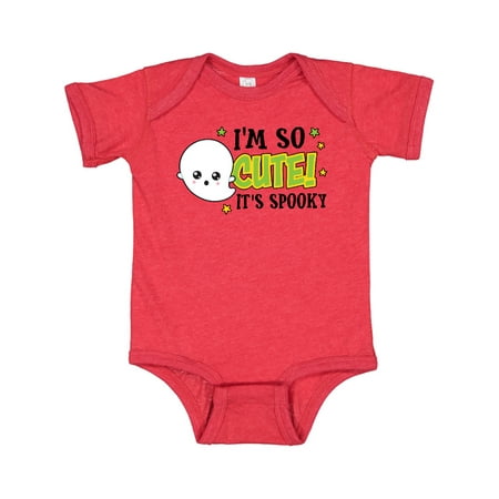 

Inktastic Halloween I m So Cute It s Spooky with Ghost and Stars Gift Baby Boy Bodysuit